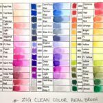 KURETAKE ZIG CLEAN COLOR REAL BRUSH COLOR SWATCH SET1