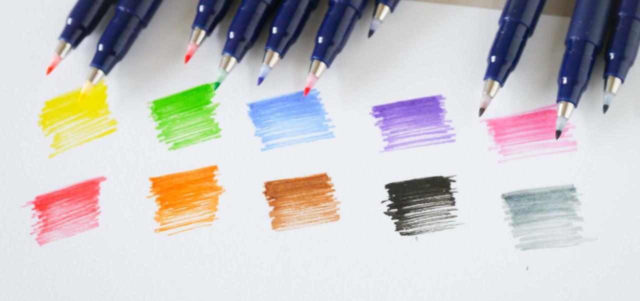 Battle Brush Pen Tombow Fudenosuke Vs Pentel Fude Touch Sign Pen