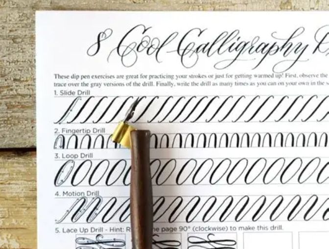 Latihan Drills Kaligrafi 10 Pola Untuk Melatih Konsistensi Goresan