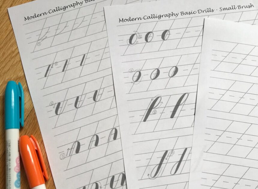 8 Latihan Basic Strokes (Sapuan Dasar) Kaligrafi Yang Wajib Dikuasai