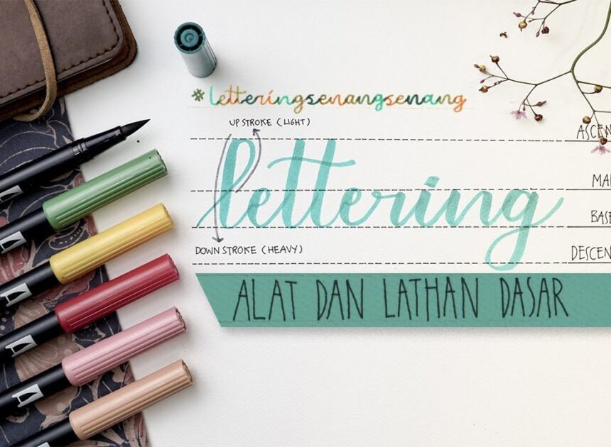 Tutorial Hand Lettering Di Media Berbeda (Kain Totebag, Kayu, Kaca)