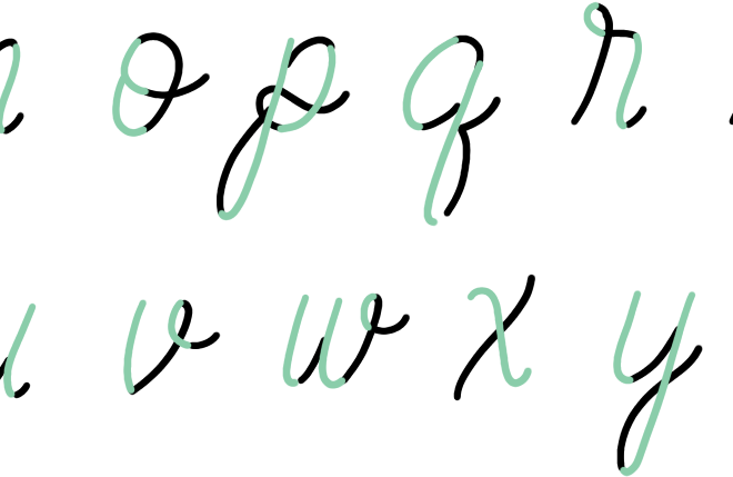 Panduan Menulis Huruf Kecil (Lowercase) A-Z (Gaya Kaligrafi Modern)