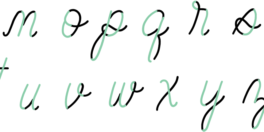 Panduan Menulis Huruf Kecil (Lowercase) A-Z (Gaya Kaligrafi Modern)