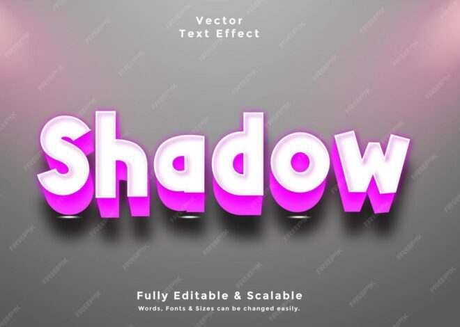 Panduan Membuat Shadow Effect (Efek Bayangan) 3d Pada Huruf